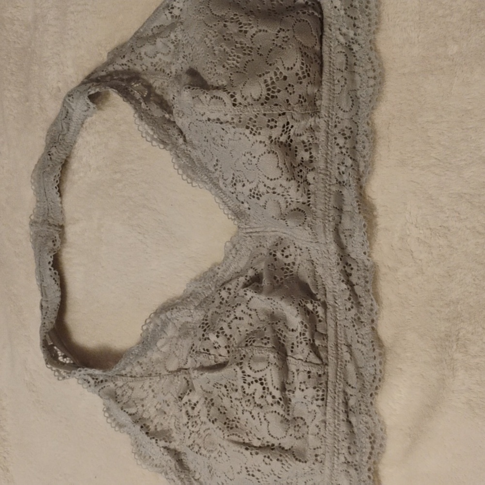 Aerie Lace Bralette in Soft Gray